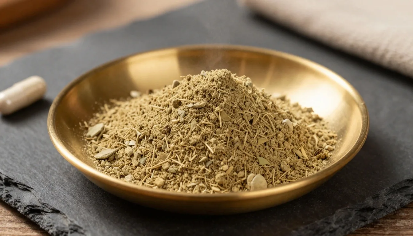 Capsule powder macro close-up